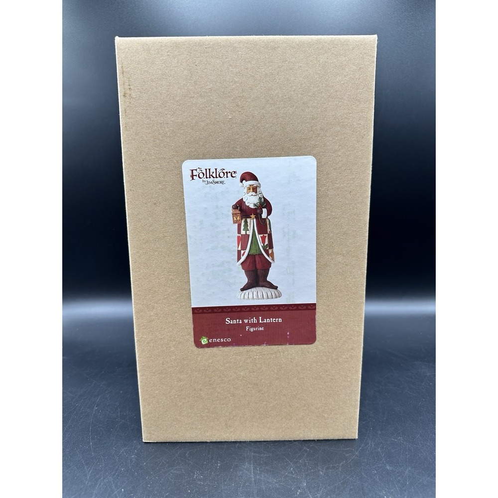 2018 Folklore by Jim Shore Santa With‎ Lantern 10" Enesco Rustic Designs